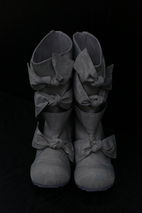 VeniceW Dyed Crinkled Nylon Boots VCW-S-20-LUANSHI Pebbled